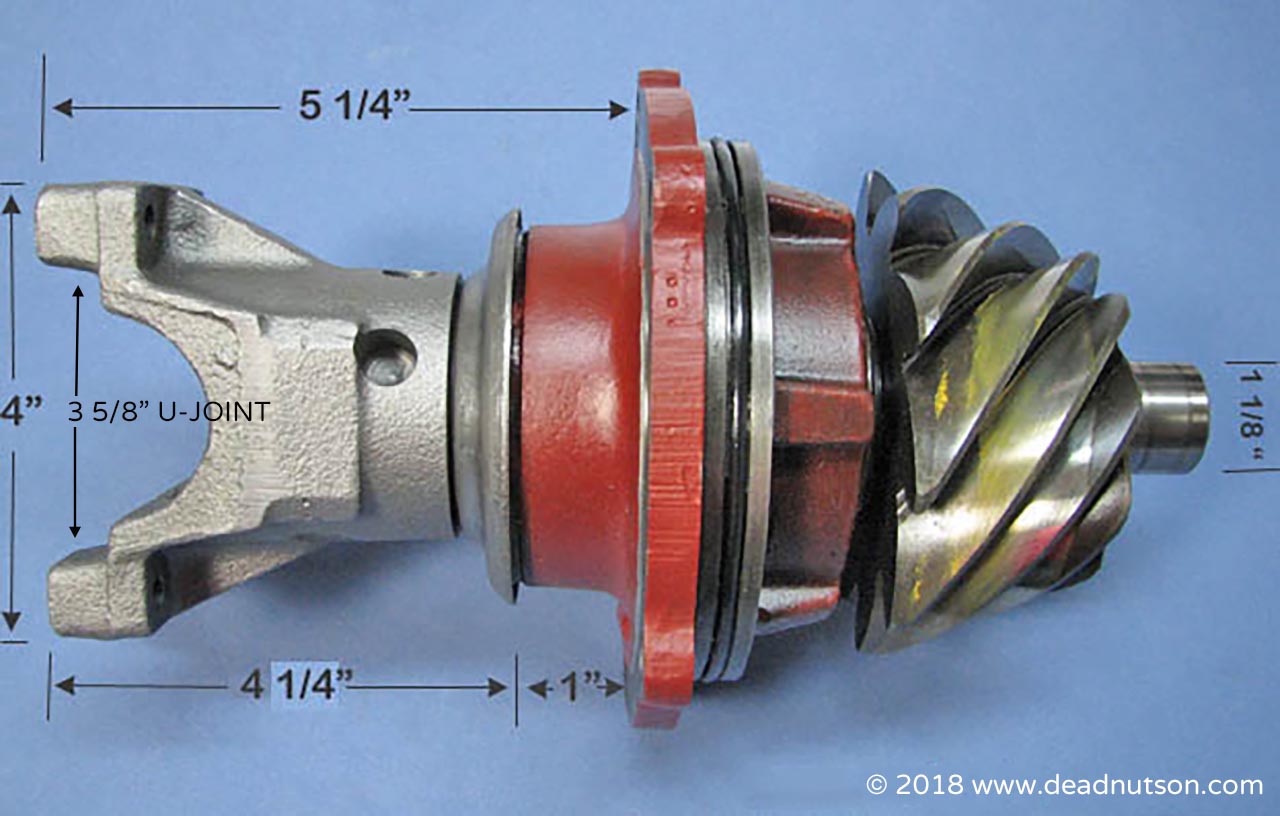 FORD 9 INCH NODULAR DAYTONA BEARING PINION YOKE IDENTIFICATION